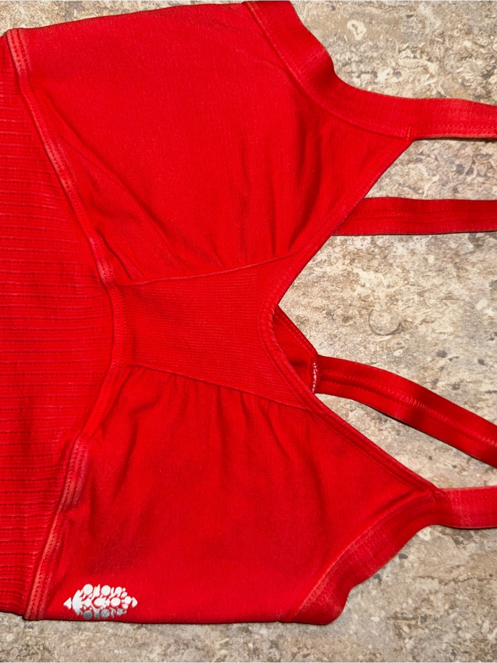 FP Movement by Free People Red Seamless Sport Bralette